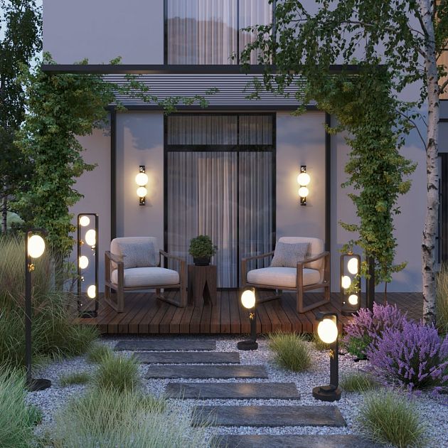 Уличный наземный светильник 120см IP54 ODEON LIGHT LUMA 5434/1FA - фото 6