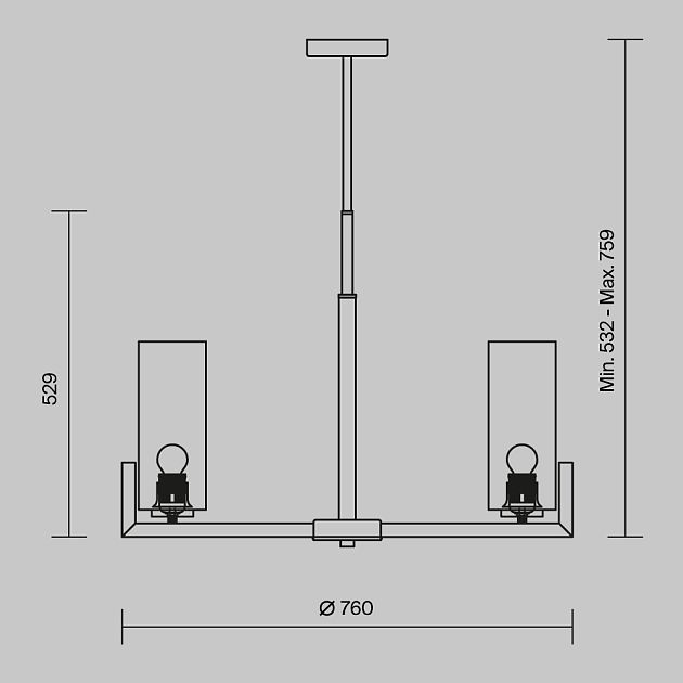 Люстра MAYTONI Fortano MOD089PL-08BS - фото 4