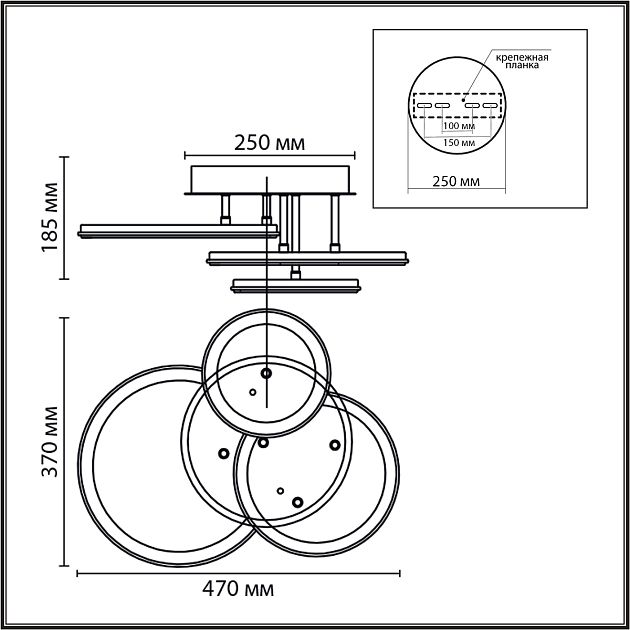 Умная люстра потолочная LUMION ALIS SMART 8380/60CL - фото 2