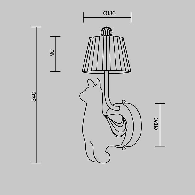 Настенный светильник (бра) MAYTONI Senor Alpaca MOD377WL-L6W3K - фото 9