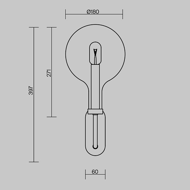 Настенный светильник (бра) MAYTONI Status MOD333WL-01BS - фото 7