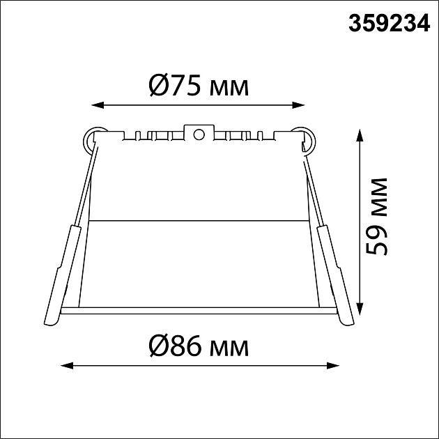 Светильник встраиваемый светодиодный NOVOTECH TRAN 359234 - фото 2