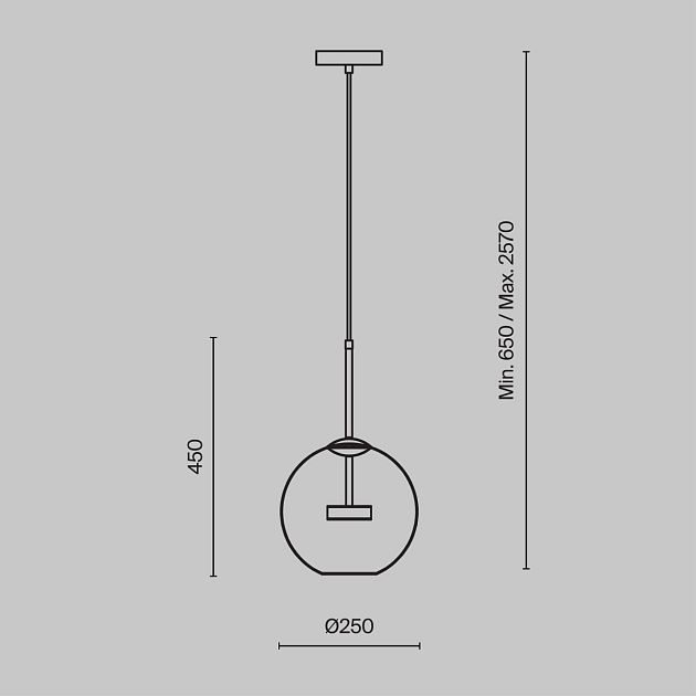 Подвесной светильник MAYTONI COMETA MOD055PL-L12G3K - фото 2