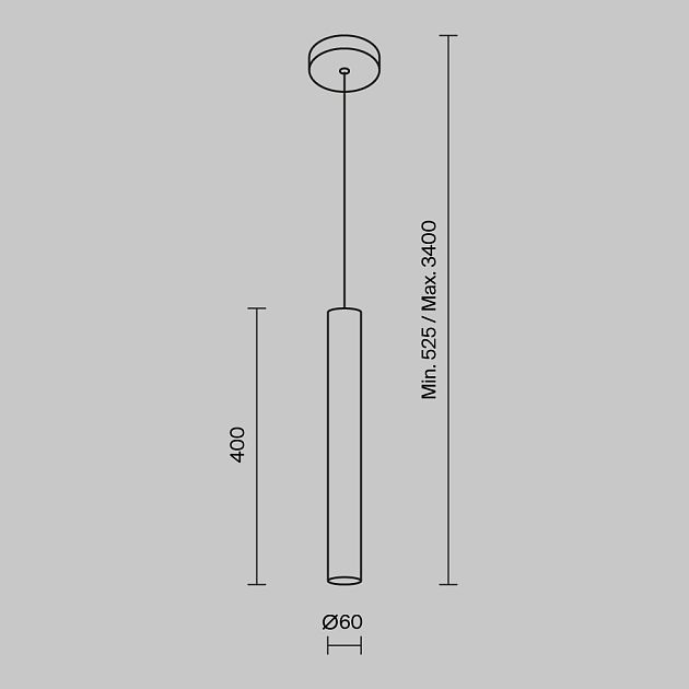 Подвесной светильник MAYTONI Pro Focus MOD161PL-01G1 - фото 3