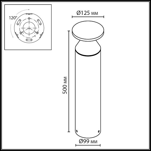 Ландшафтный светильник ODEON LIGHT COIL 7119/12GL - фото 2
