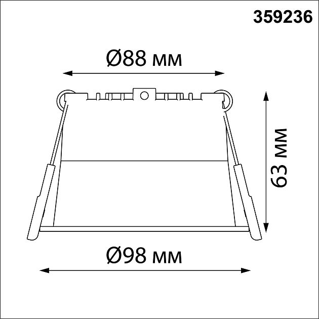 Светильник встраиваемый светодиодный NOVOTECH TRAN 359236 - фото 2