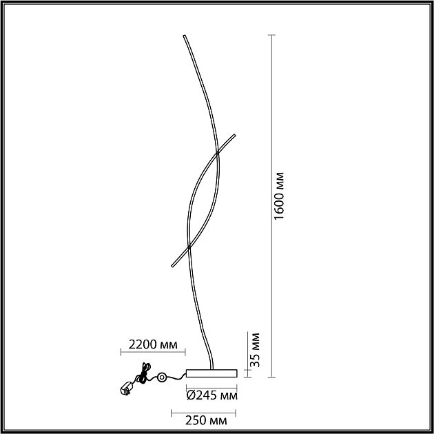 Торшер LUMION NYX 5693/24FL - фото 2
