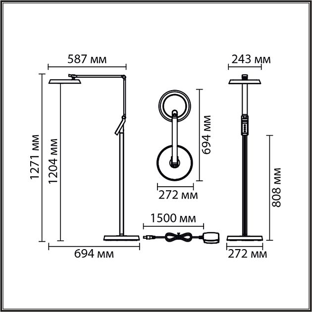 Торшер LUMION GENRI 8333/15FL - фото 2