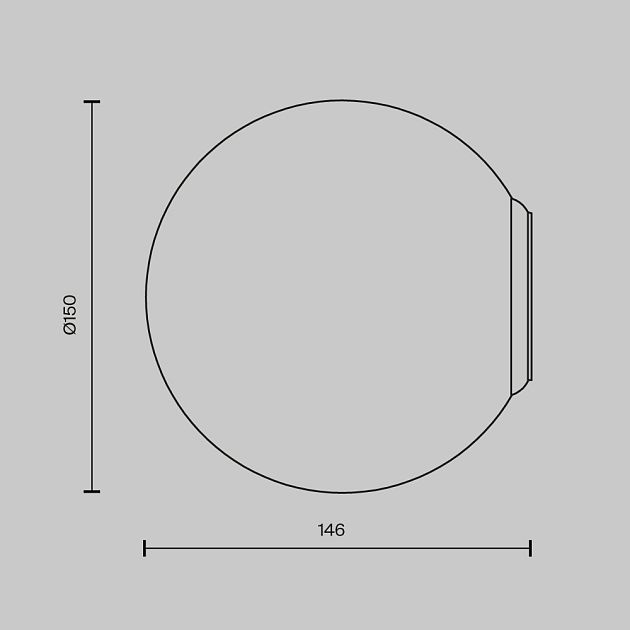 Настенный светильник (бра) MAYTONI Basic form MOD321WL-01W2 - фото 2